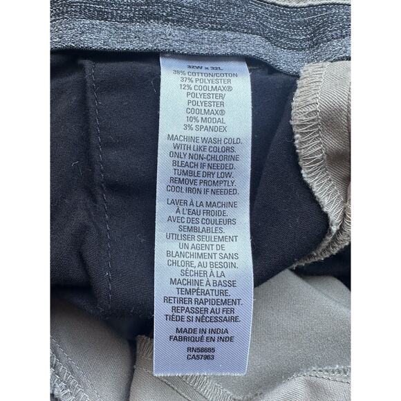 Nordstrom Khaki Slim Fit Dress Pants Men's Size 32 X 32 - Picture 4 of 6